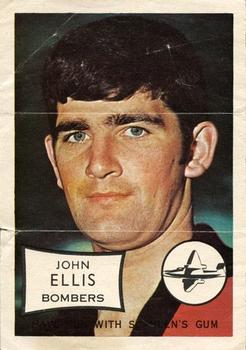 1970 Scanlens VFL - Pin-Ups #NNO John Ellis Front